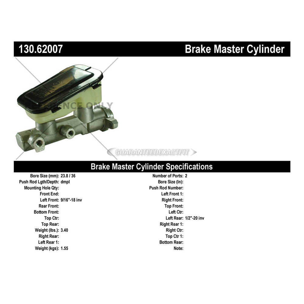 1987 Buick Regal Brake Master Cylinder