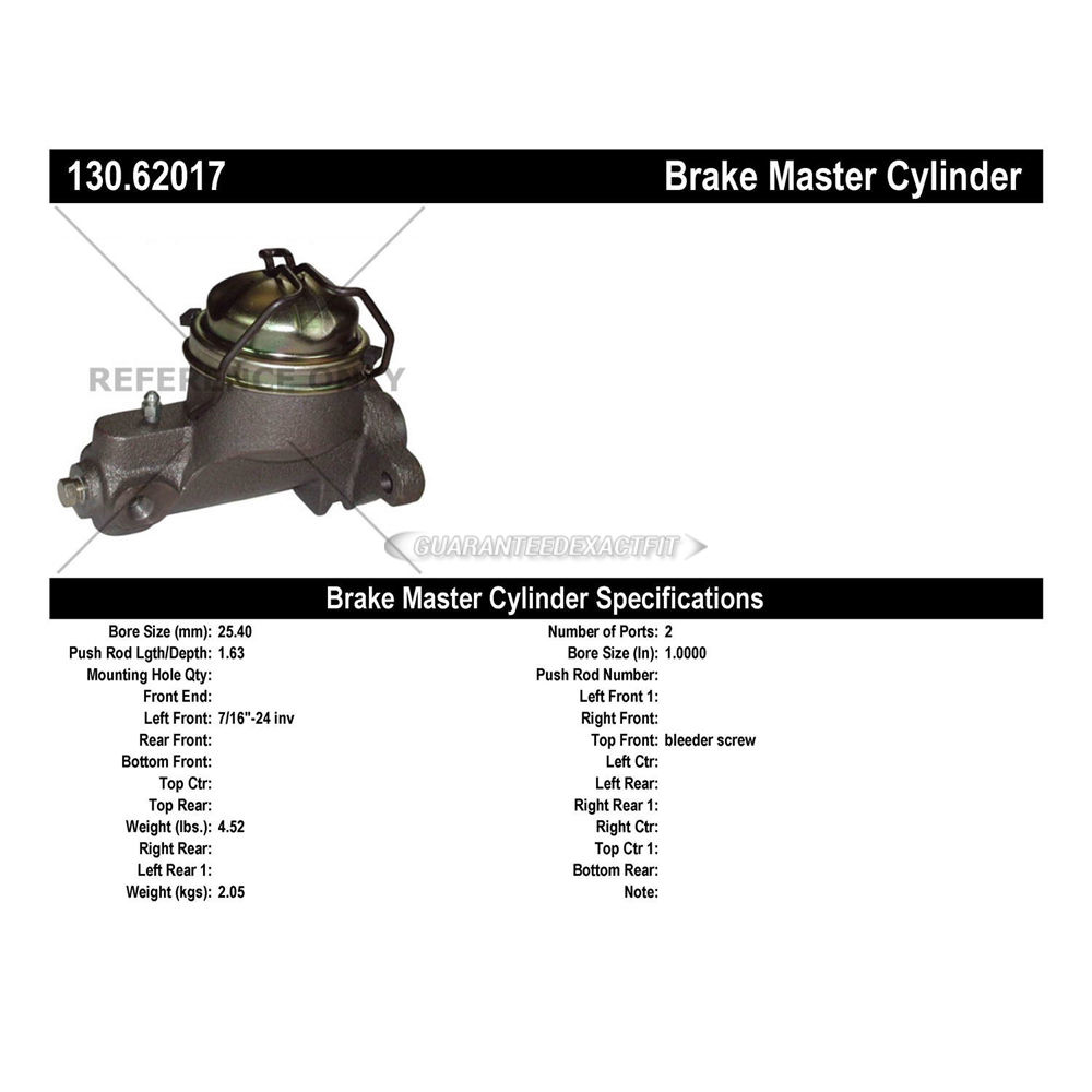 1966 Oldsmobile F85 Brake Master Cylinder