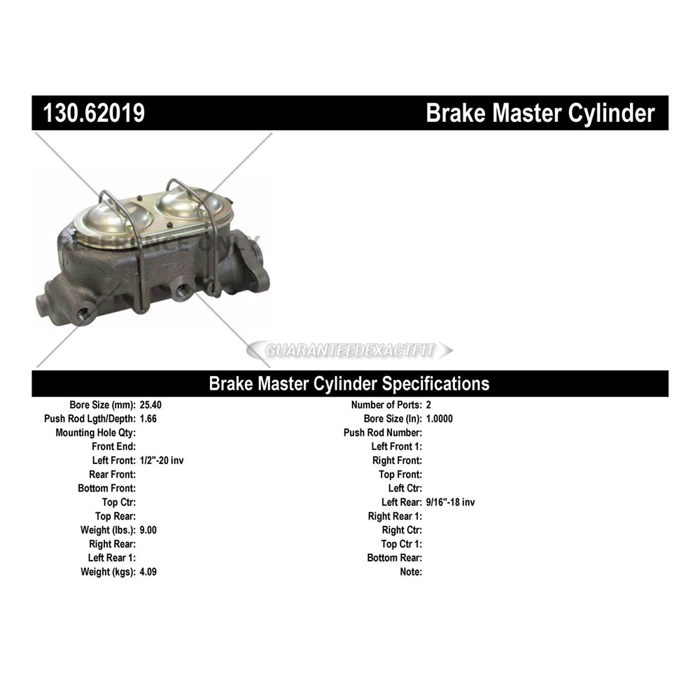 1973 Chevrolet Corvette Brake Master Cylinder