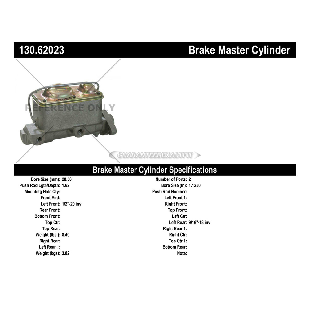 1973 Buick Apollo Brake Master Cylinder