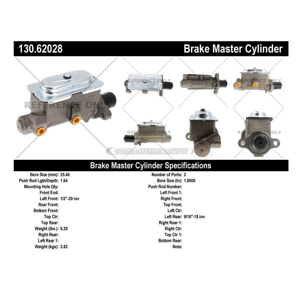 1971 Gmc Sprint Brake Master Cylinder