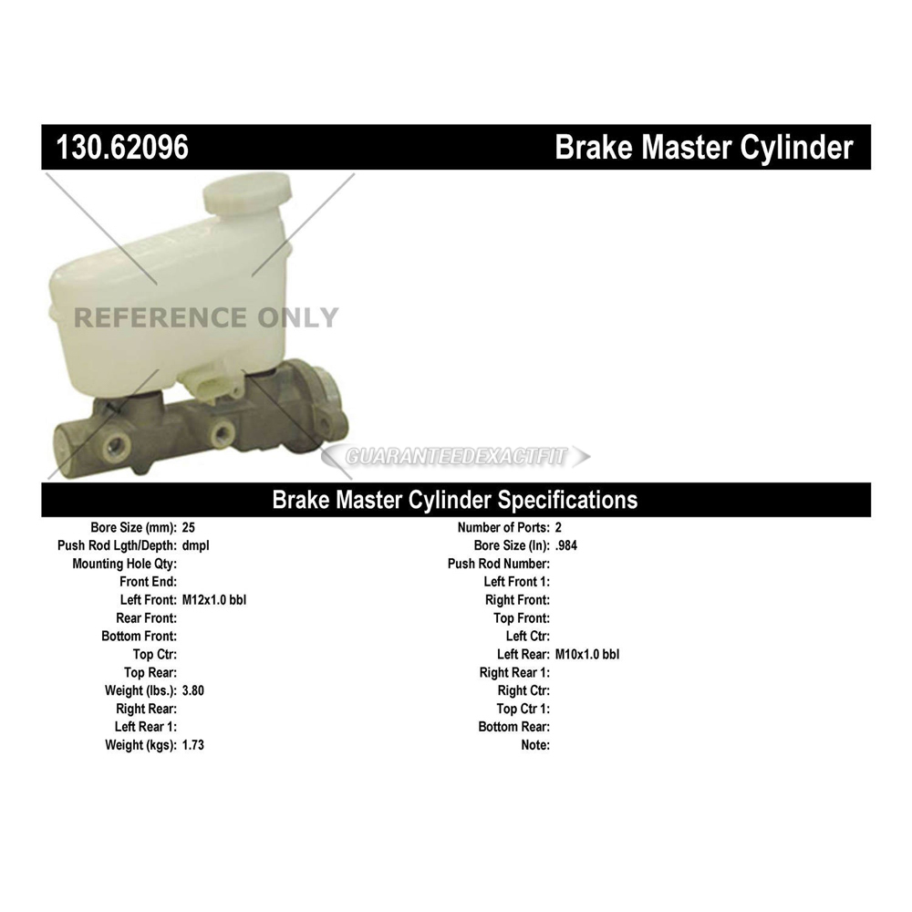 1992 Cadillac Deville Brake Master Cylinder