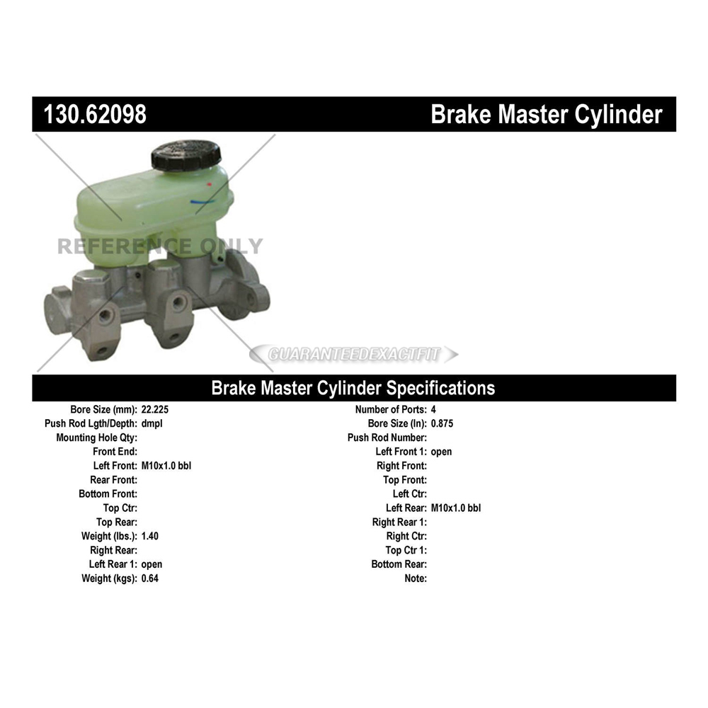 1992 Saturn SL Brake Master Cylinder