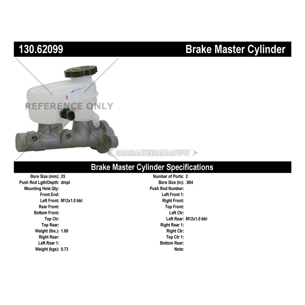 1995 Cadillac Deville Brake Master Cylinder