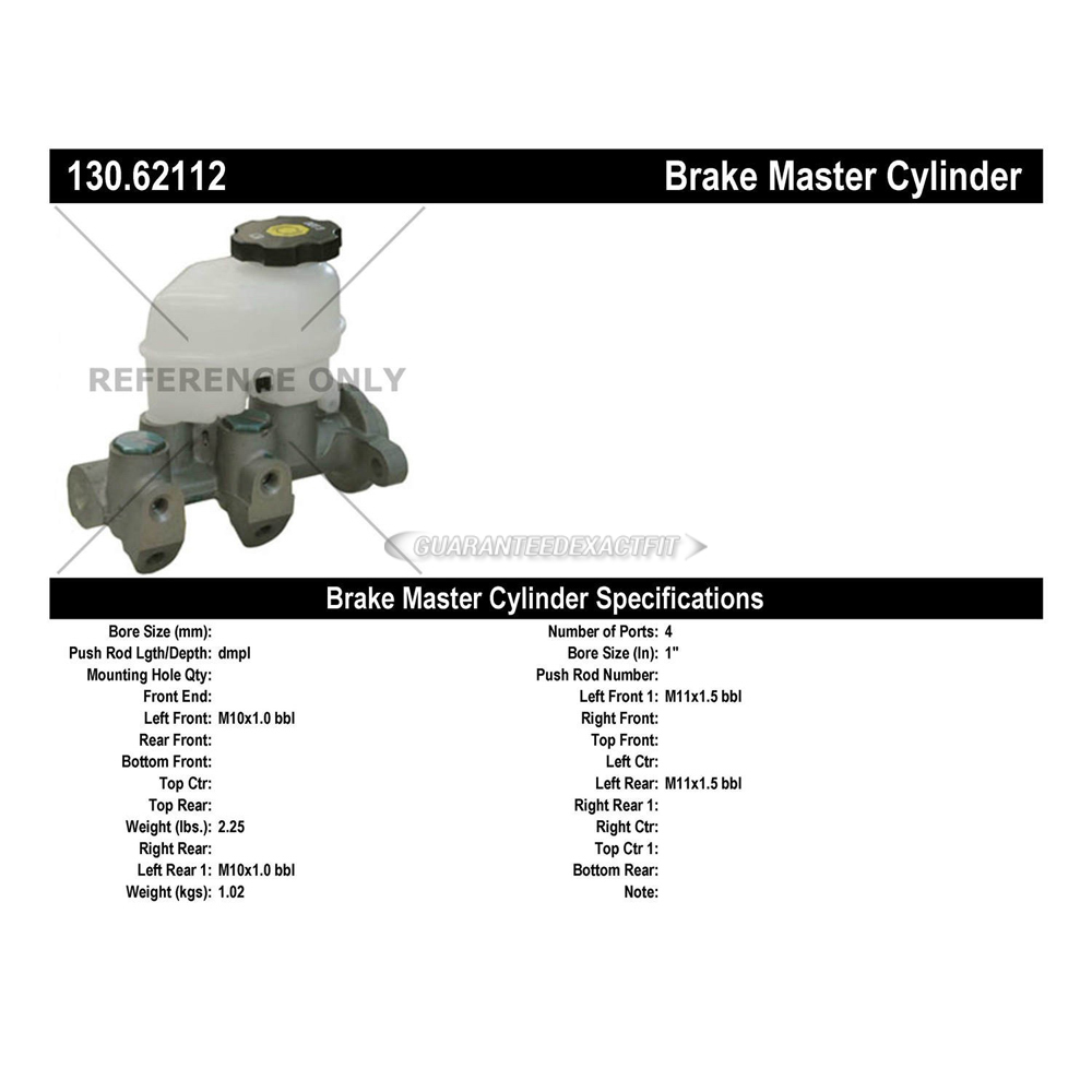 2003 Buick Century Brake Master Cylinder