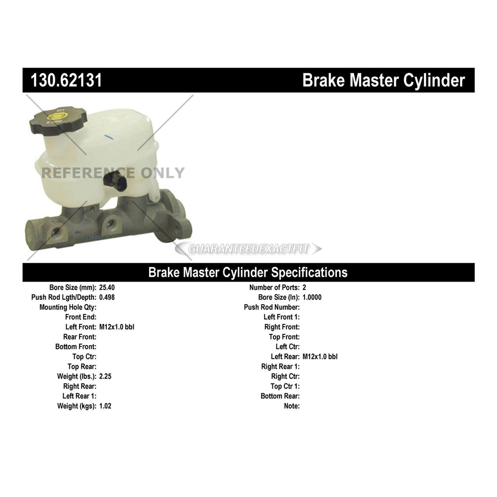 2004 Cadillac Deville Brake Master Cylinder