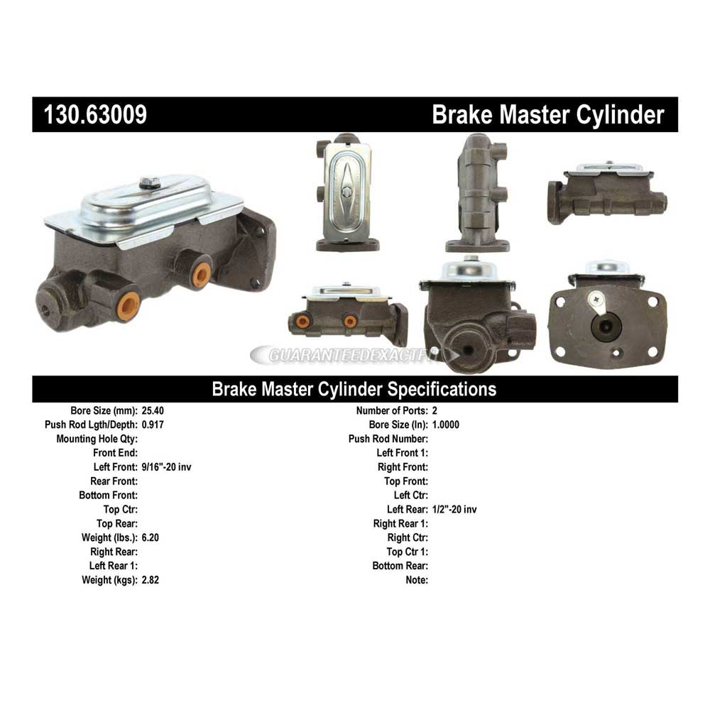 1973 Dodge B100 Van Brake Master Cylinder
