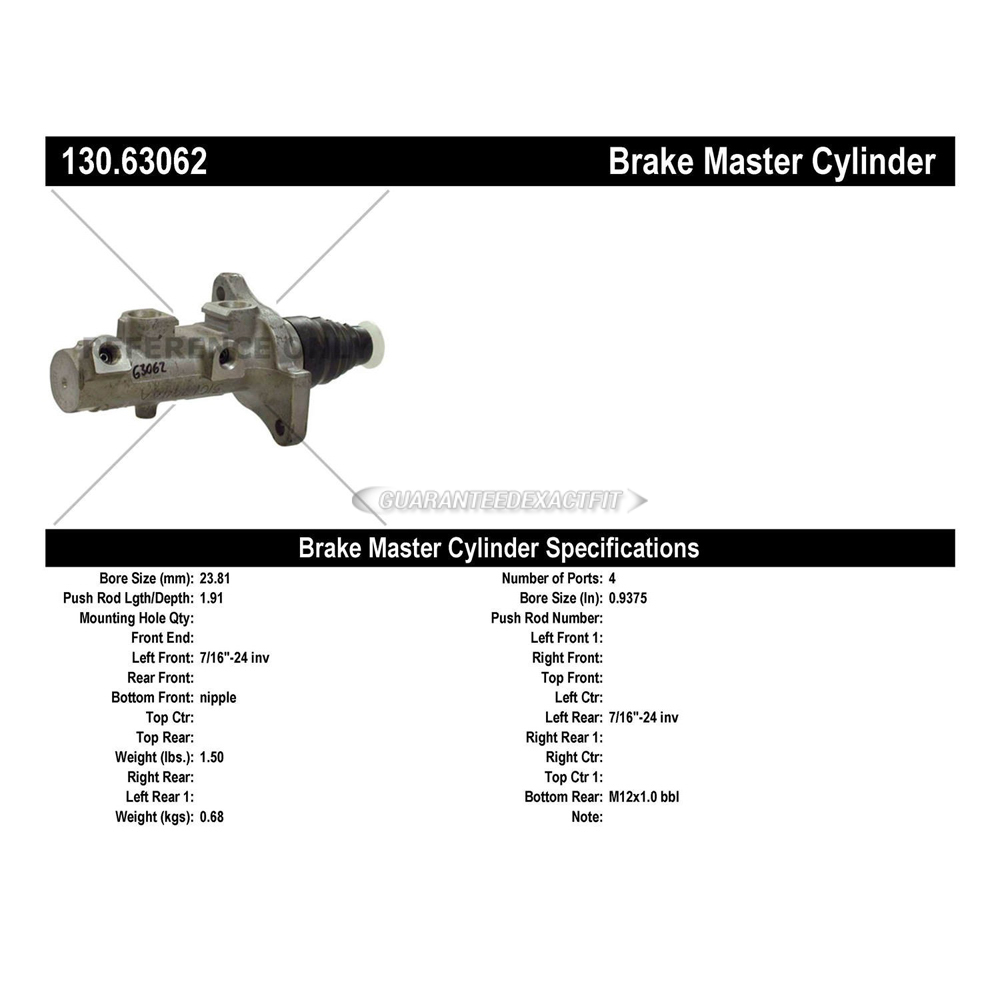 2003 Chrysler Sebring Brake Master Cylinder