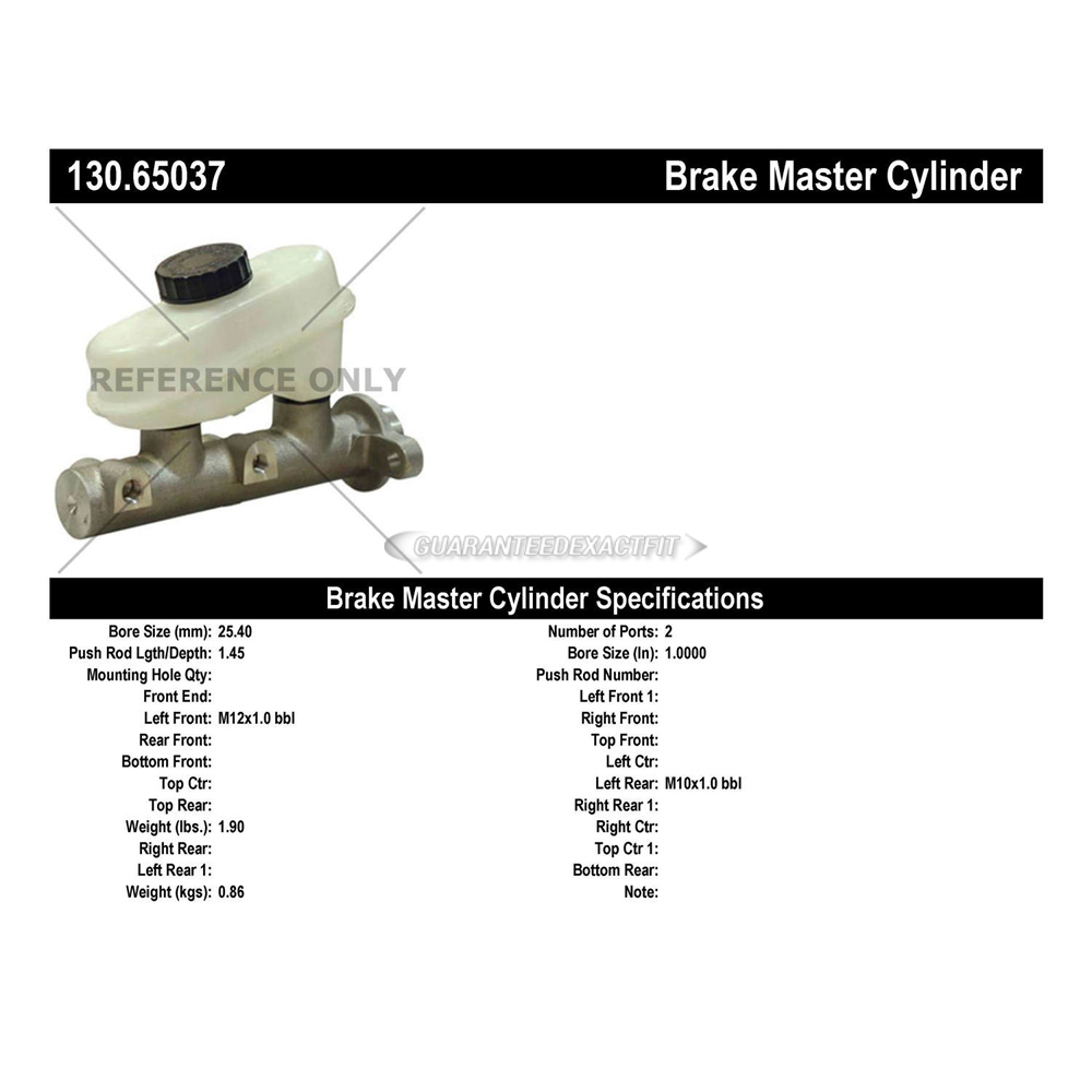 1994 Mazda B3000 Brake Master Cylinder