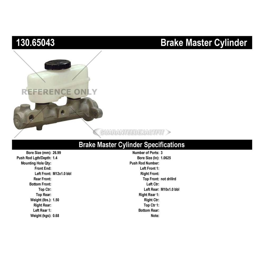 1996 Ford Explorer Brake Master Cylinder