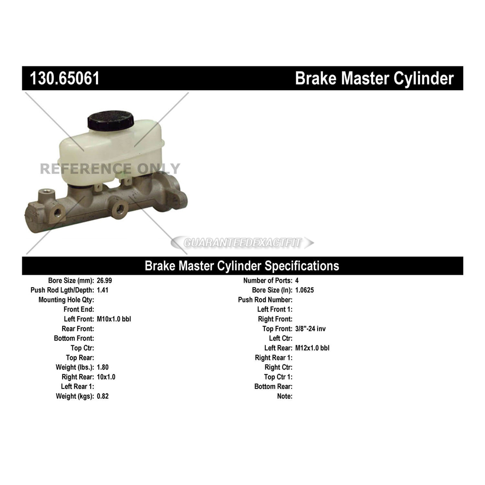 2000 Ford Explorer Brake Master Cylinder