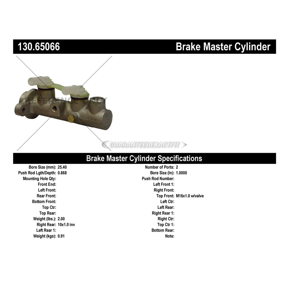 2000 Nissan Quest Brake Master Cylinder
