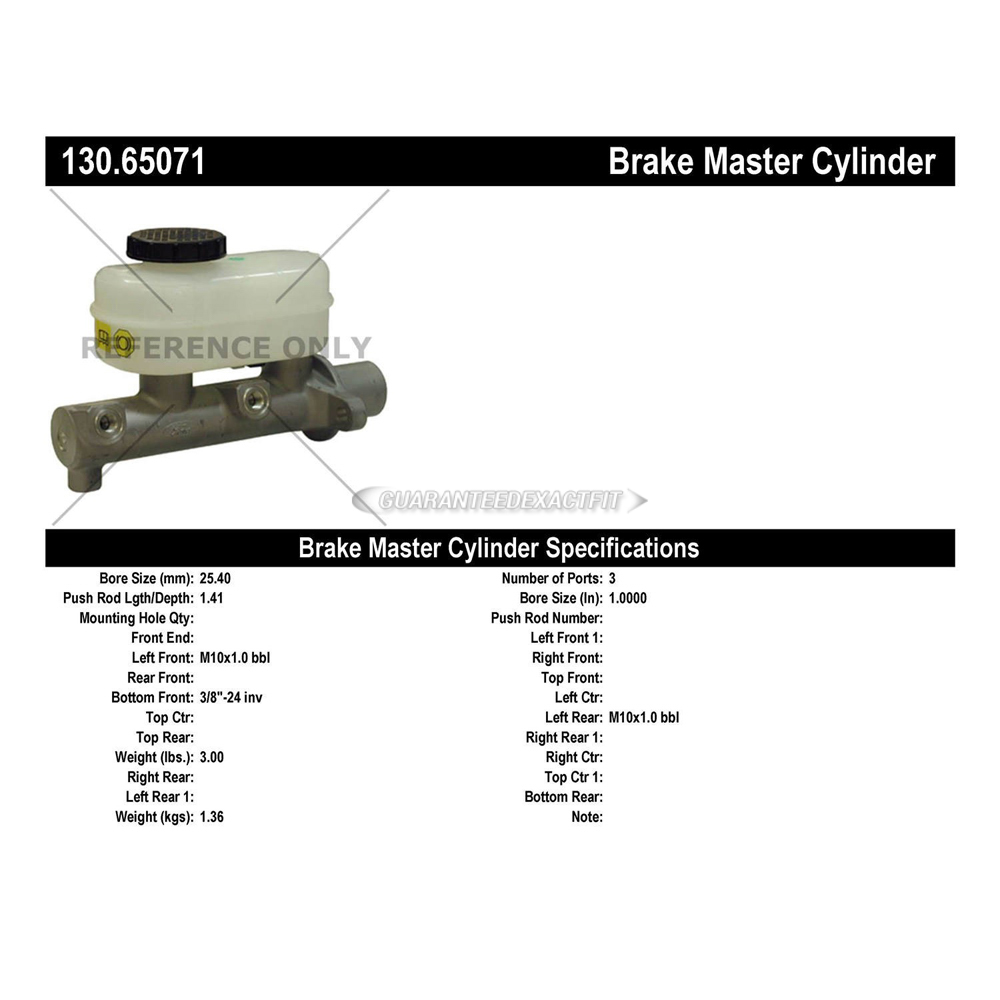 2000 Ford Windstar Brake Master Cylinder