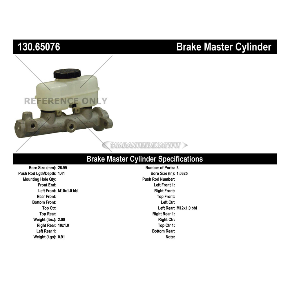 2000 Ford Explorer Brake Master Cylinder