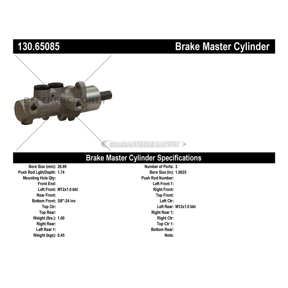 2004 Mercury Monterey Brake Master Cylinder