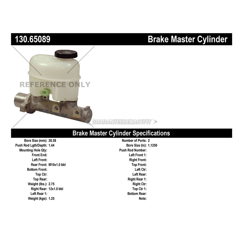 2007 Lincoln Mark LT Brake Master Cylinder