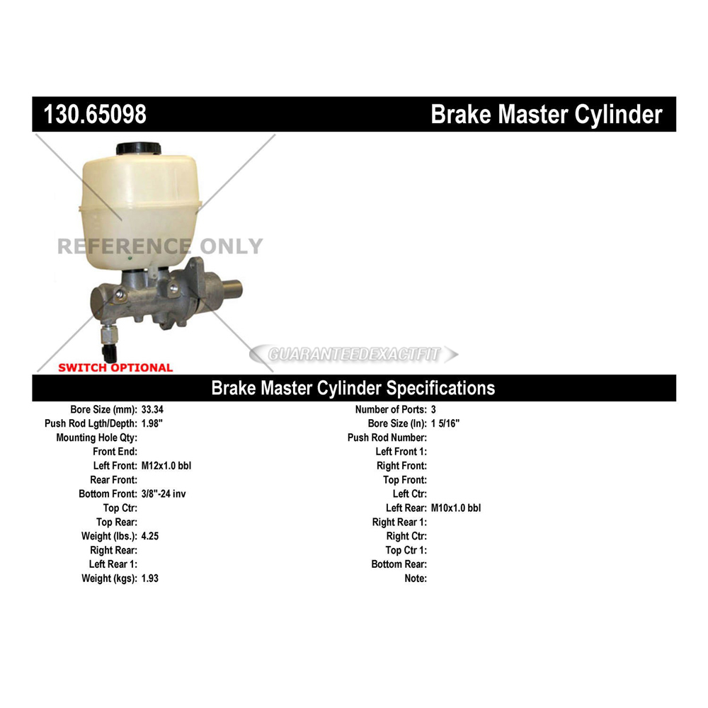 2006 Ford F-450 Super Duty Brake Master Cylinder