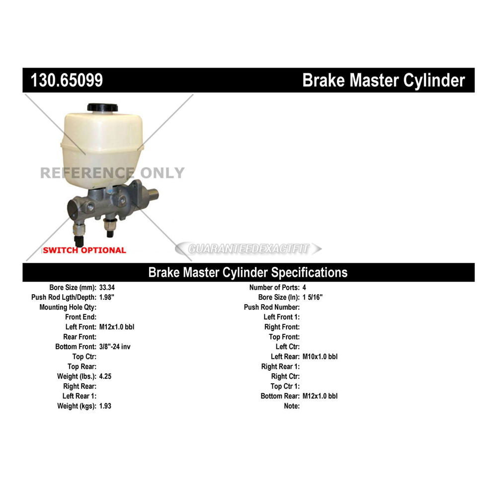 2006 Ford F-450 Super Duty Brake Master Cylinder