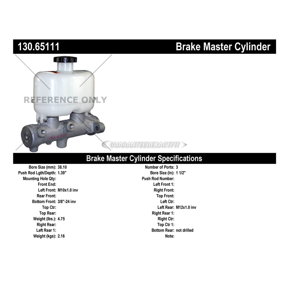 2007 Ford F-450 Super Duty Brake Master Cylinder