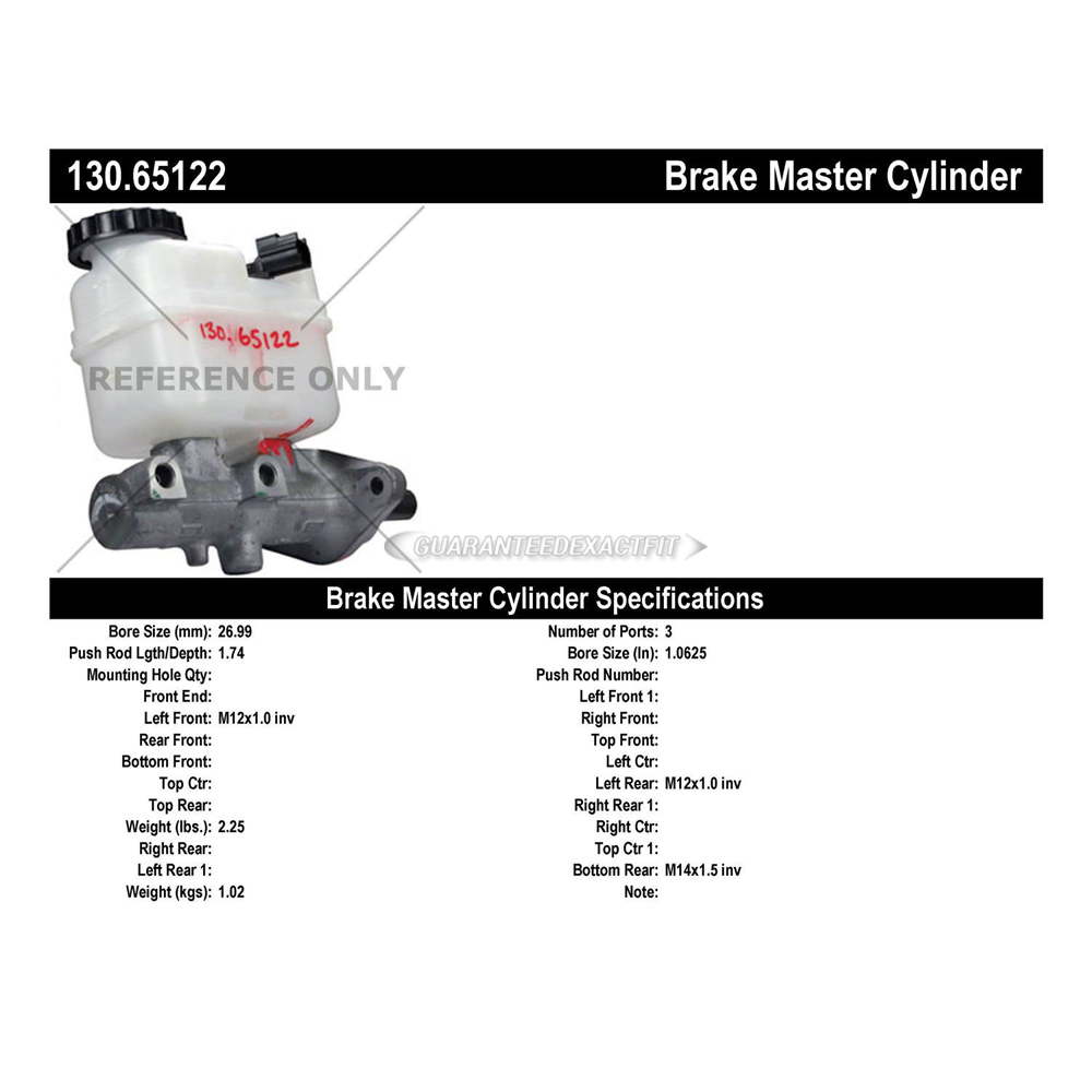 2007 Ford Explorer Brake Master Cylinder