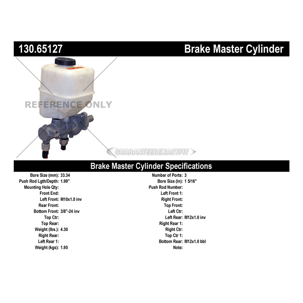 2007 Ford F-450 Super Duty Brake Master Cylinder