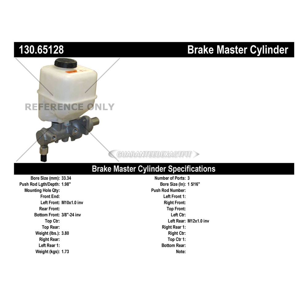 2007 Ford F-450 Super Duty Brake Master Cylinder