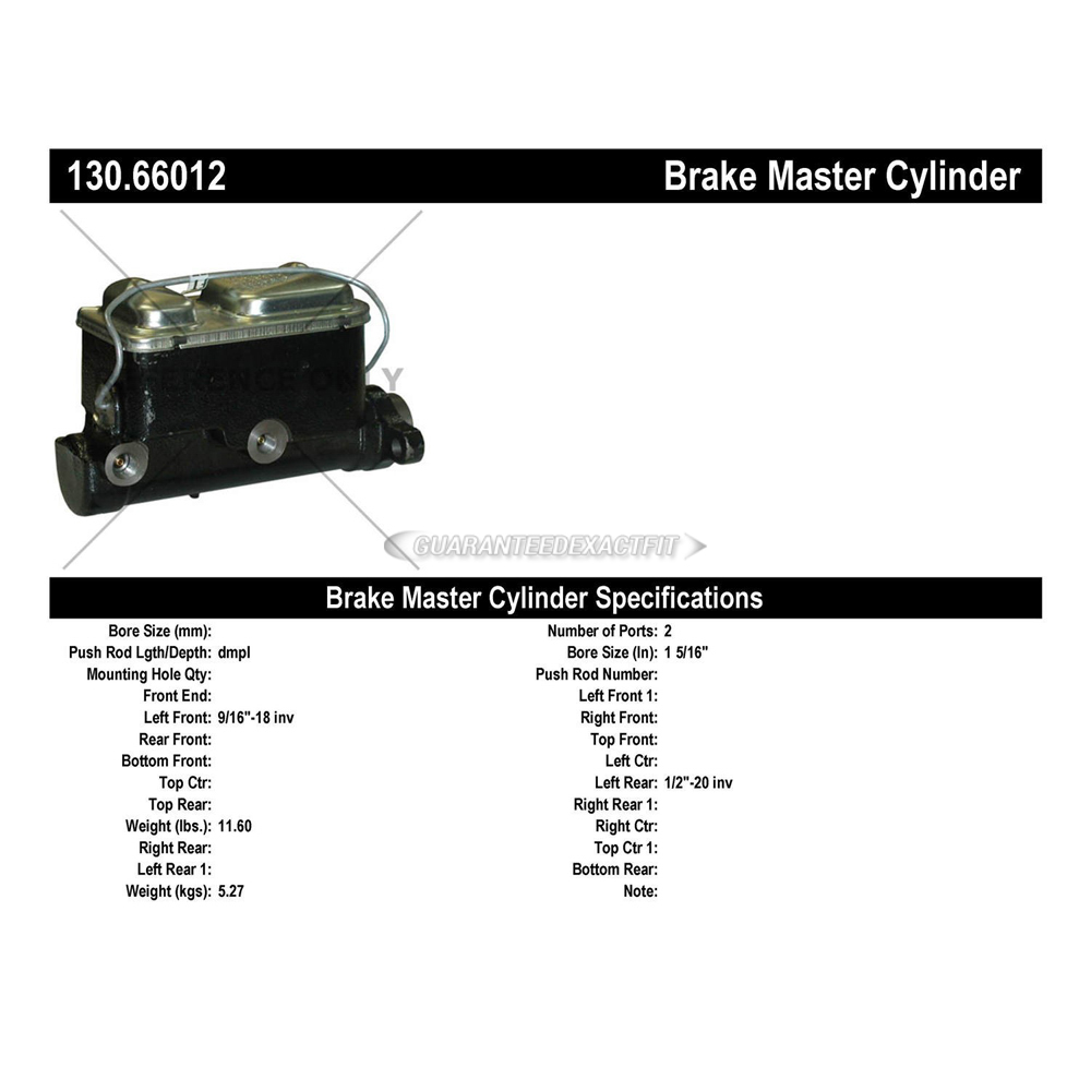 1987 Gmc P3500 Brake Master Cylinder