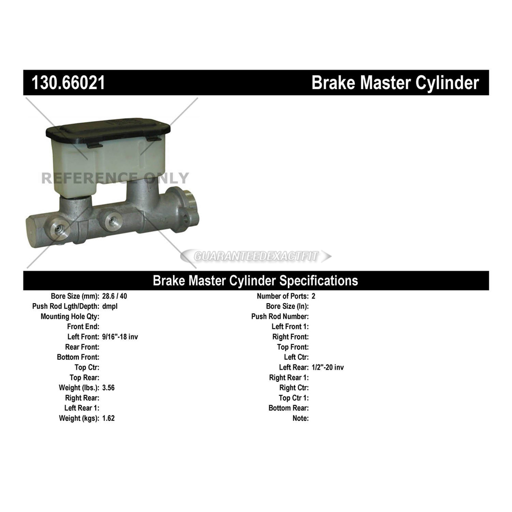 1993 Gmc Yukon Brake Master Cylinder