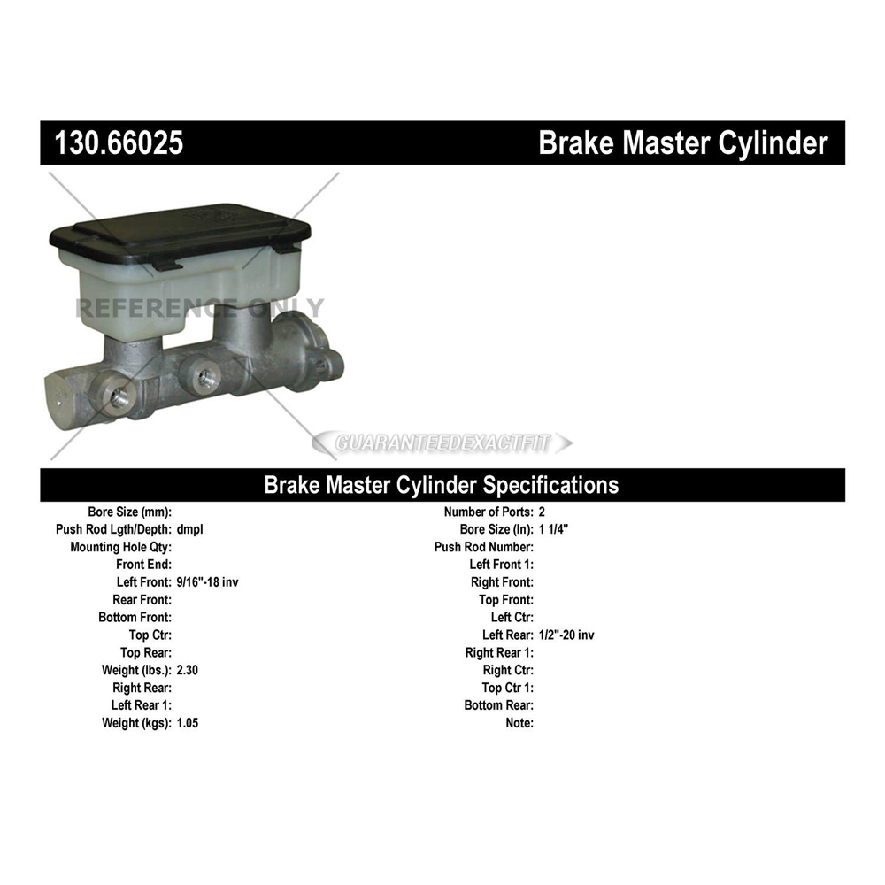 1994 Dodge Ram Trucks Brake Master Cylinder