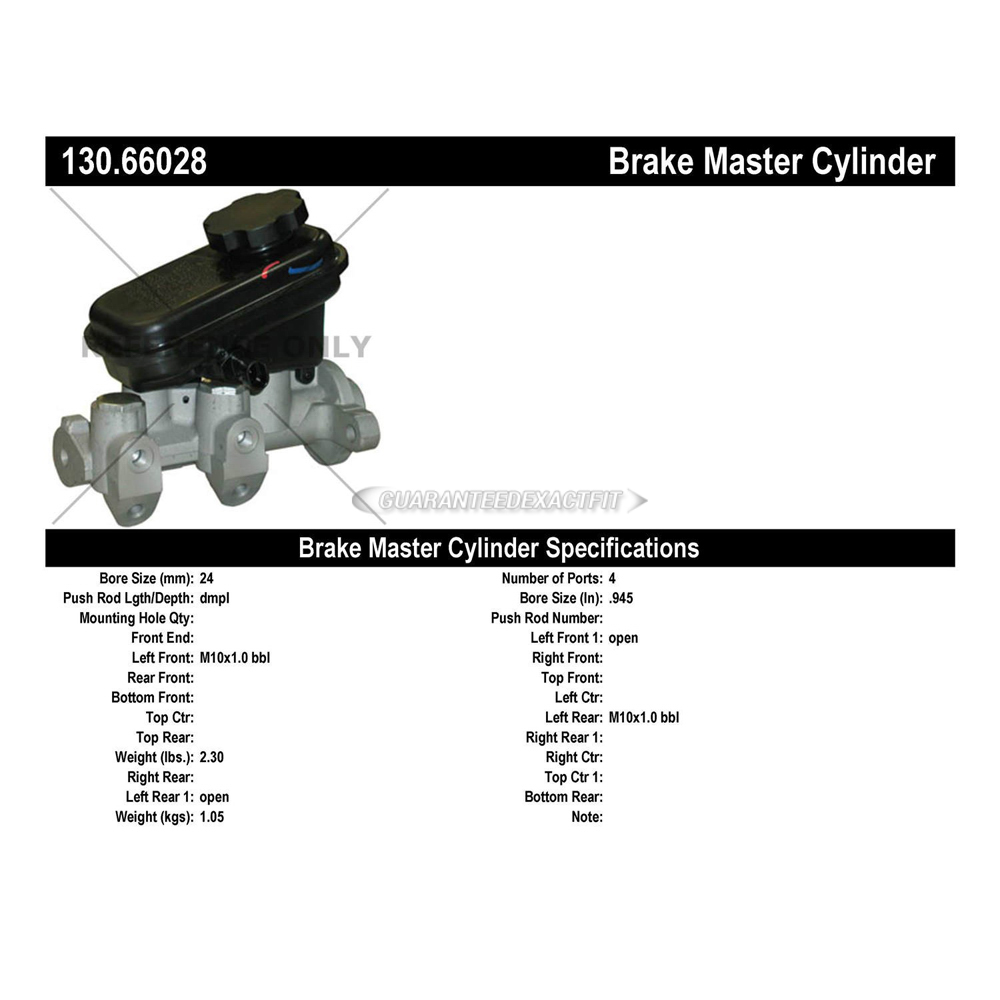1994 Oldsmobile Silhouette Brake Master Cylinder