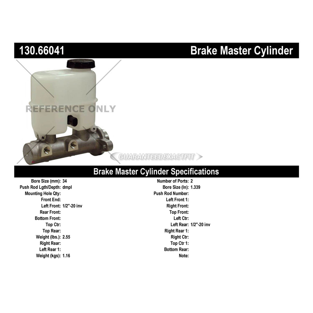2000 Gmc Yukon Brake Master Cylinder