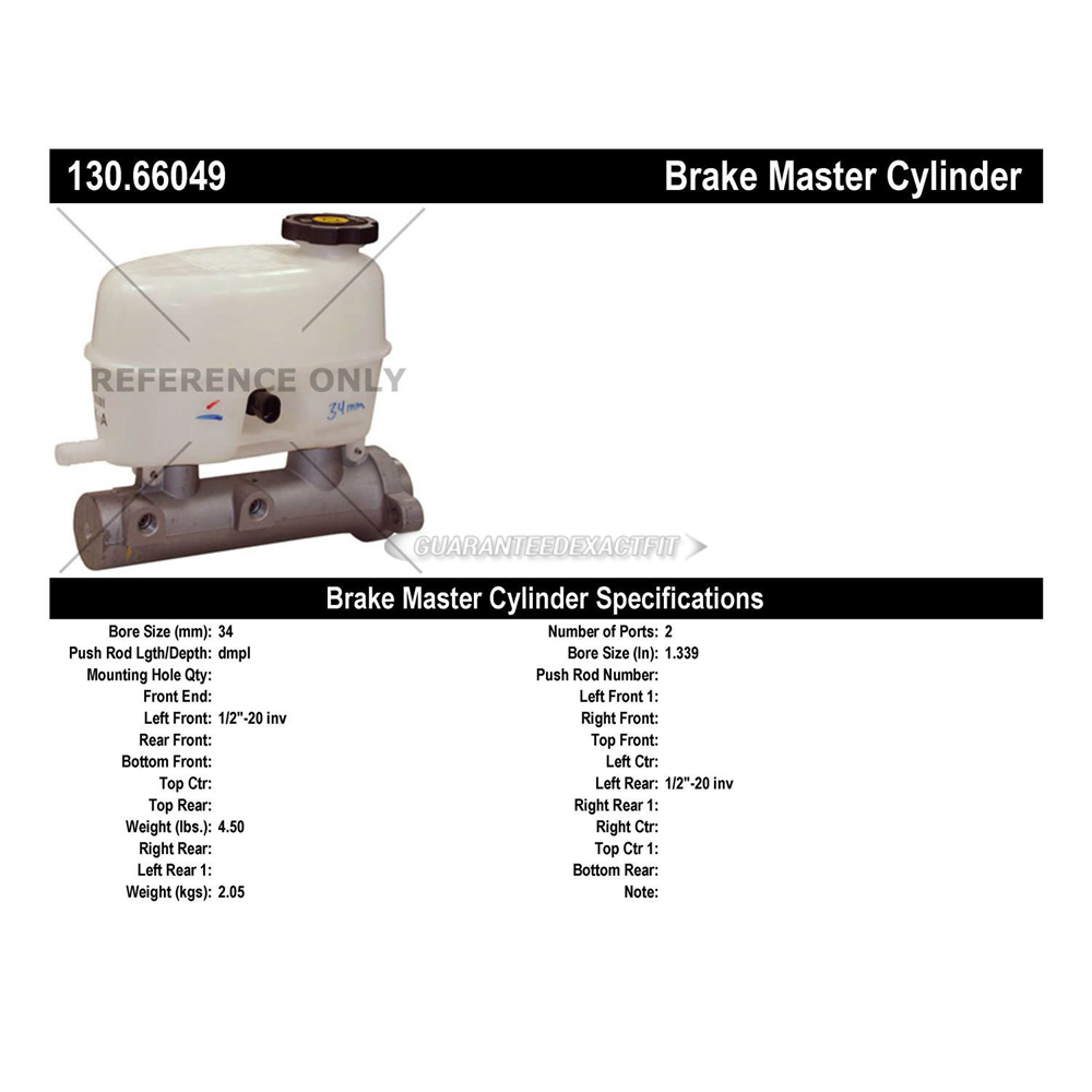 2006 Gmc Yukon Brake Master Cylinder