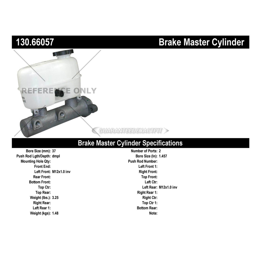 2008 Chevrolet Express 2500 Brake Master Cylinder