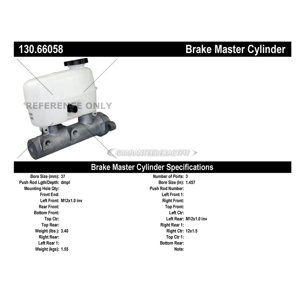 2007 Gmc Sierra 2500 HD Brake Master Cylinder