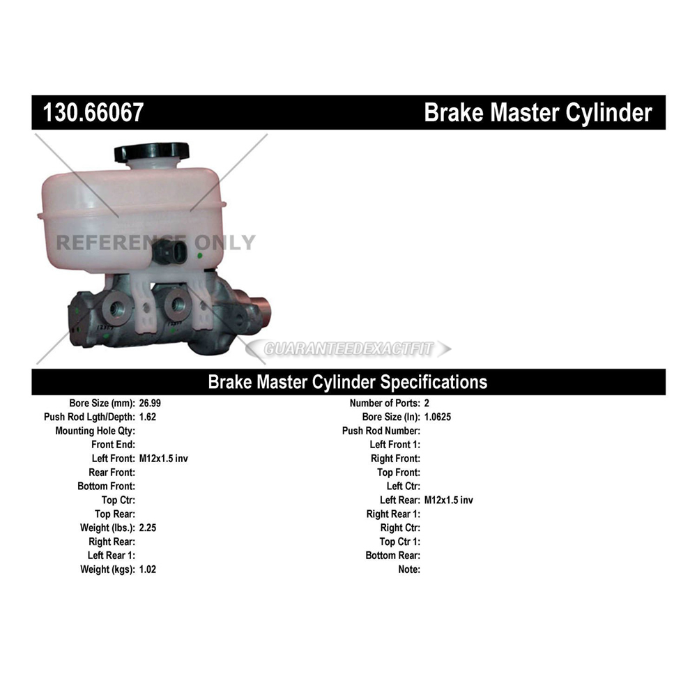 2012 Gmc Canyon Brake Master Cylinder