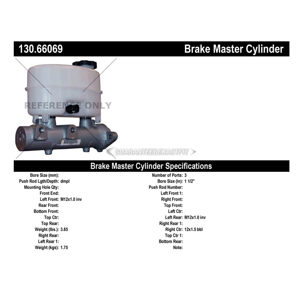 2011 Gmc Sierra 3500 HD Brake Master Cylinder