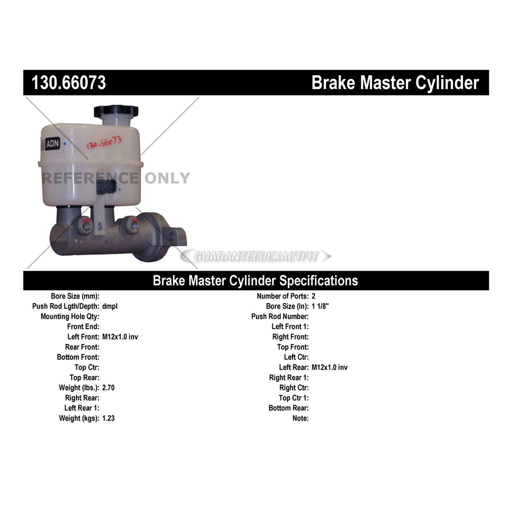 2012 Gmc Sierra 1500 Brake Master Cylinder