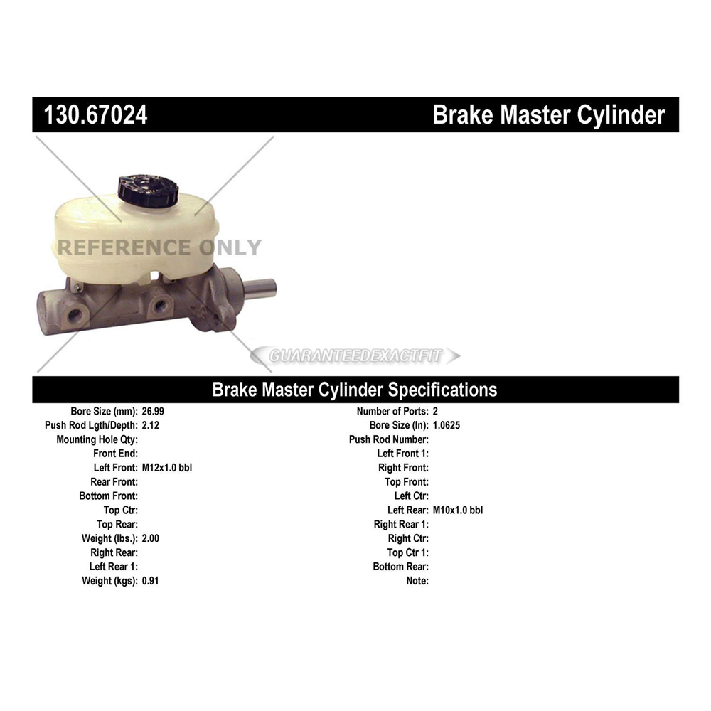 1998 Dodge Durango Brake Master Cylinder