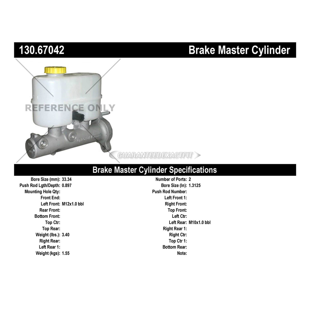 2011 Ram 2500 Brake Master Cylinder