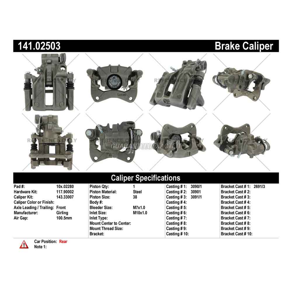 1993 Alfa Romeo 164 Brake Caliper