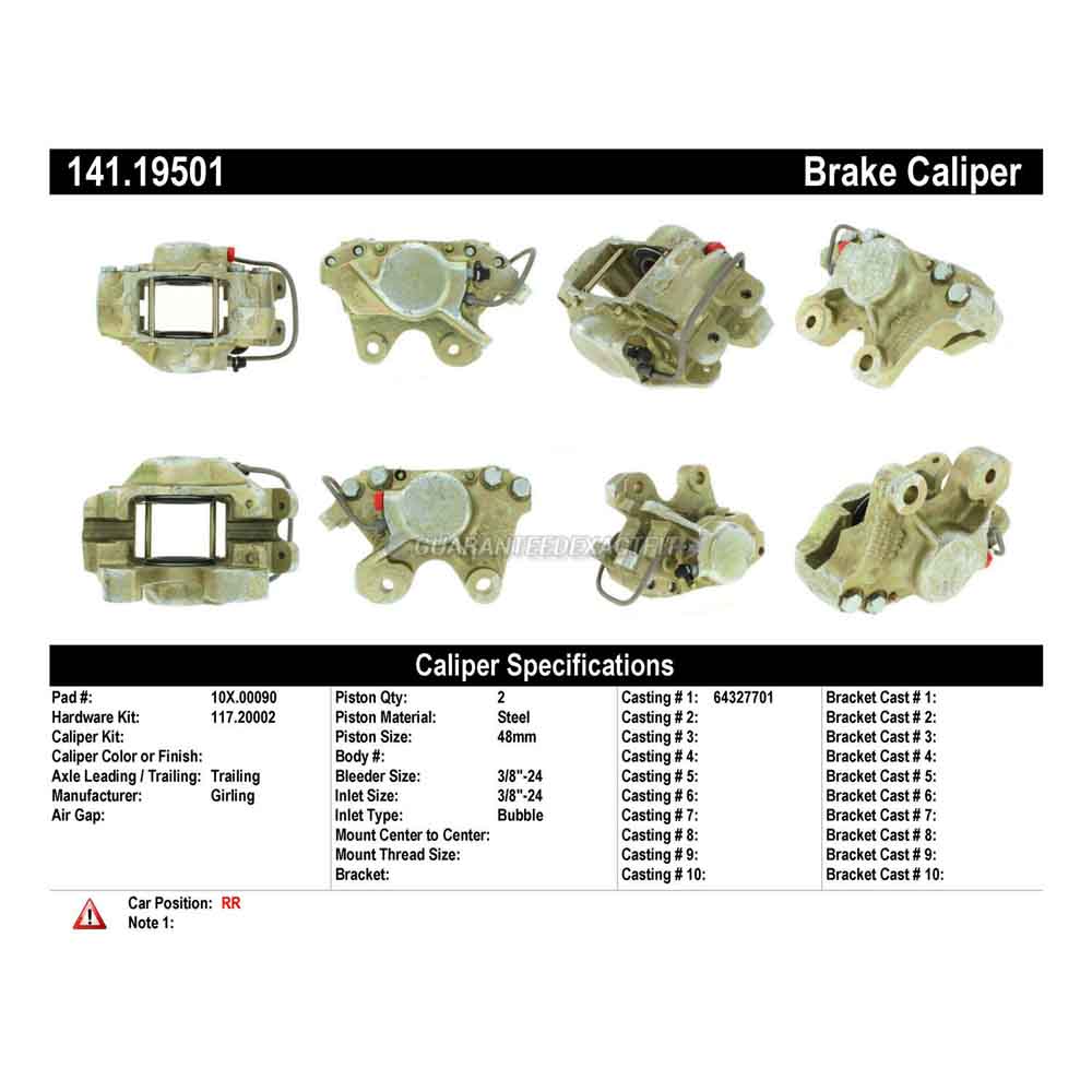 1982 Delorean DMC 12 Brake Caliper