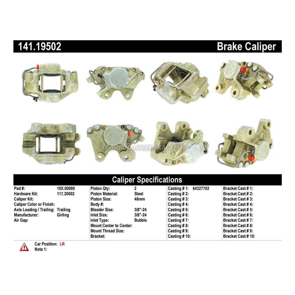 1982 Delorean DMC 12 Brake Caliper