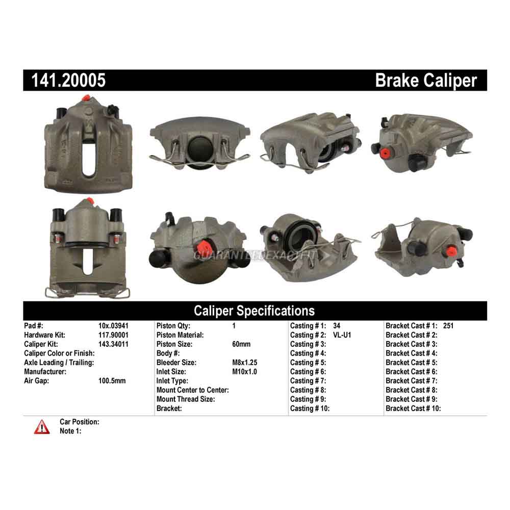 2000 Jaguar XJ8 Brake Caliper