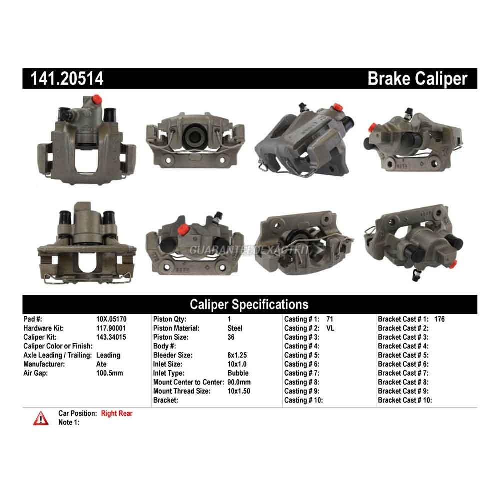 1994 Jaguar XJ6 Brake Caliper