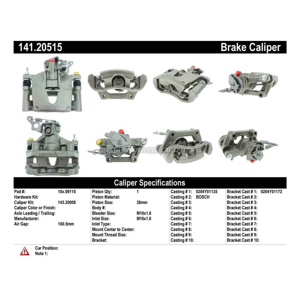 2003 Jaguar X-Type Brake Caliper