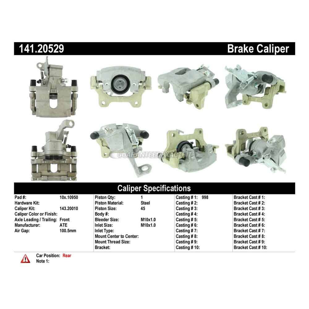 2012 Jaguar XJ Brake Caliper