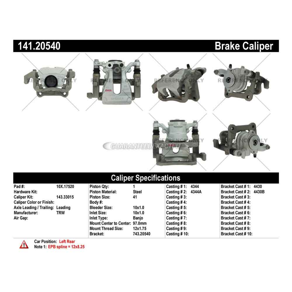 2017 Jaguar XJ Brake Caliper