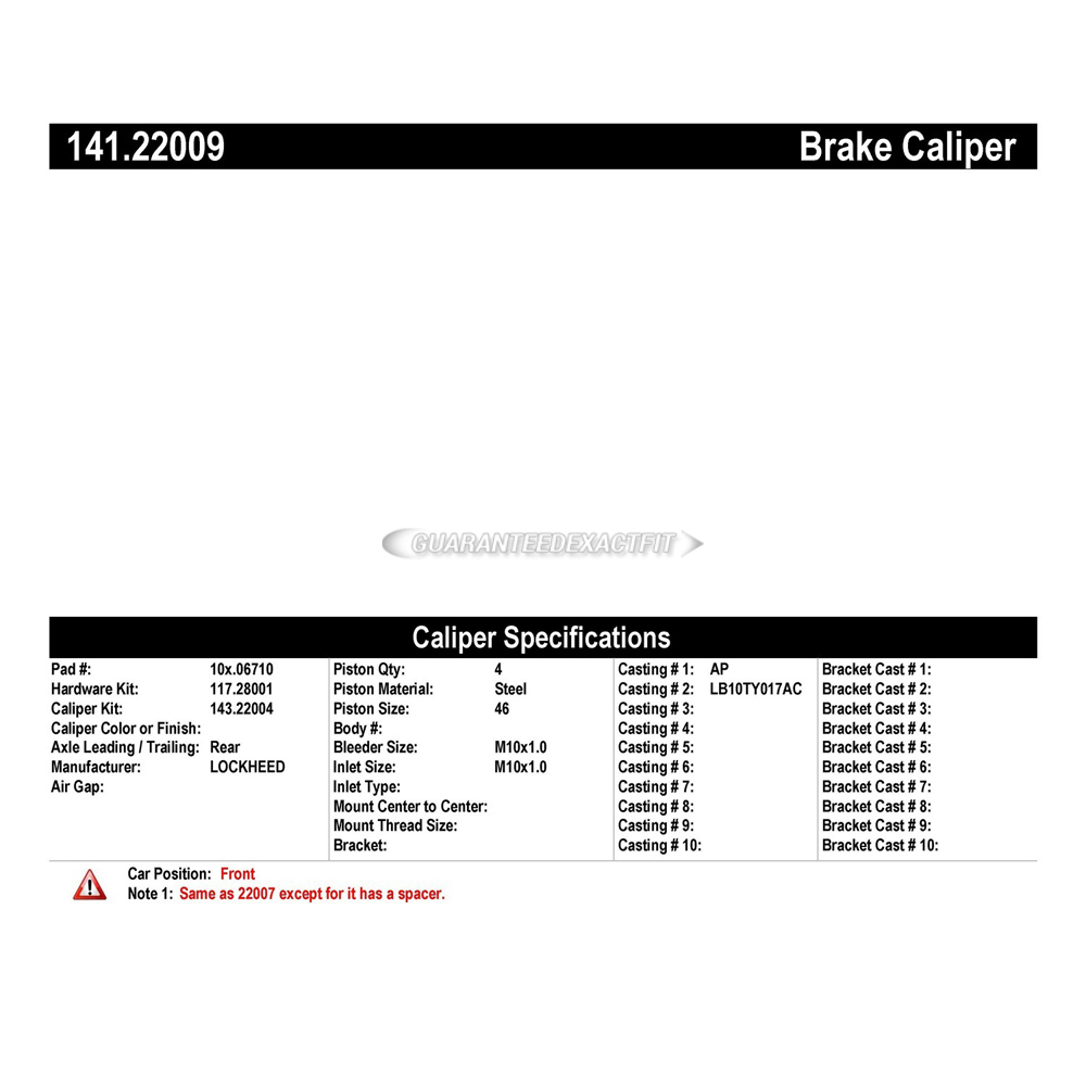 1994 Land Rover Defender 90 Brake Caliper