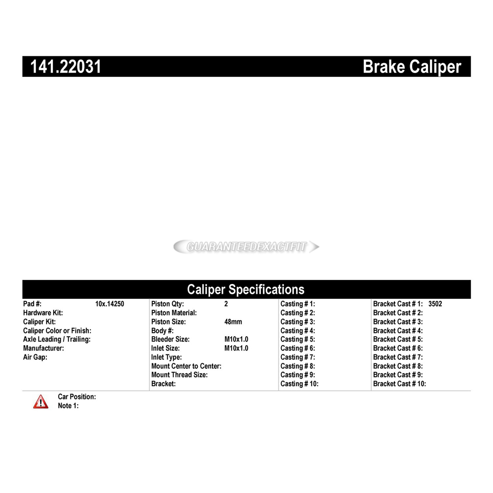 Land Rover LR4 Brake Caliper