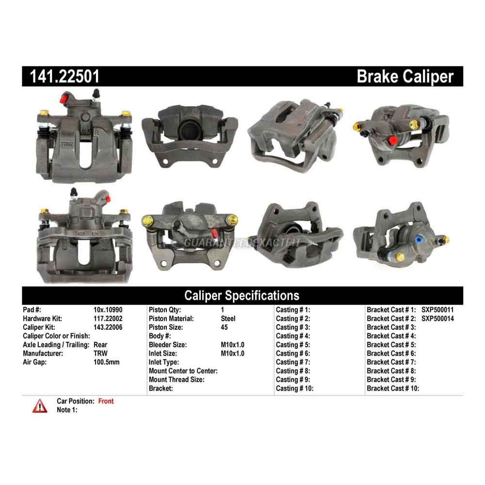 2007 Land Rover LR3 Brake Caliper